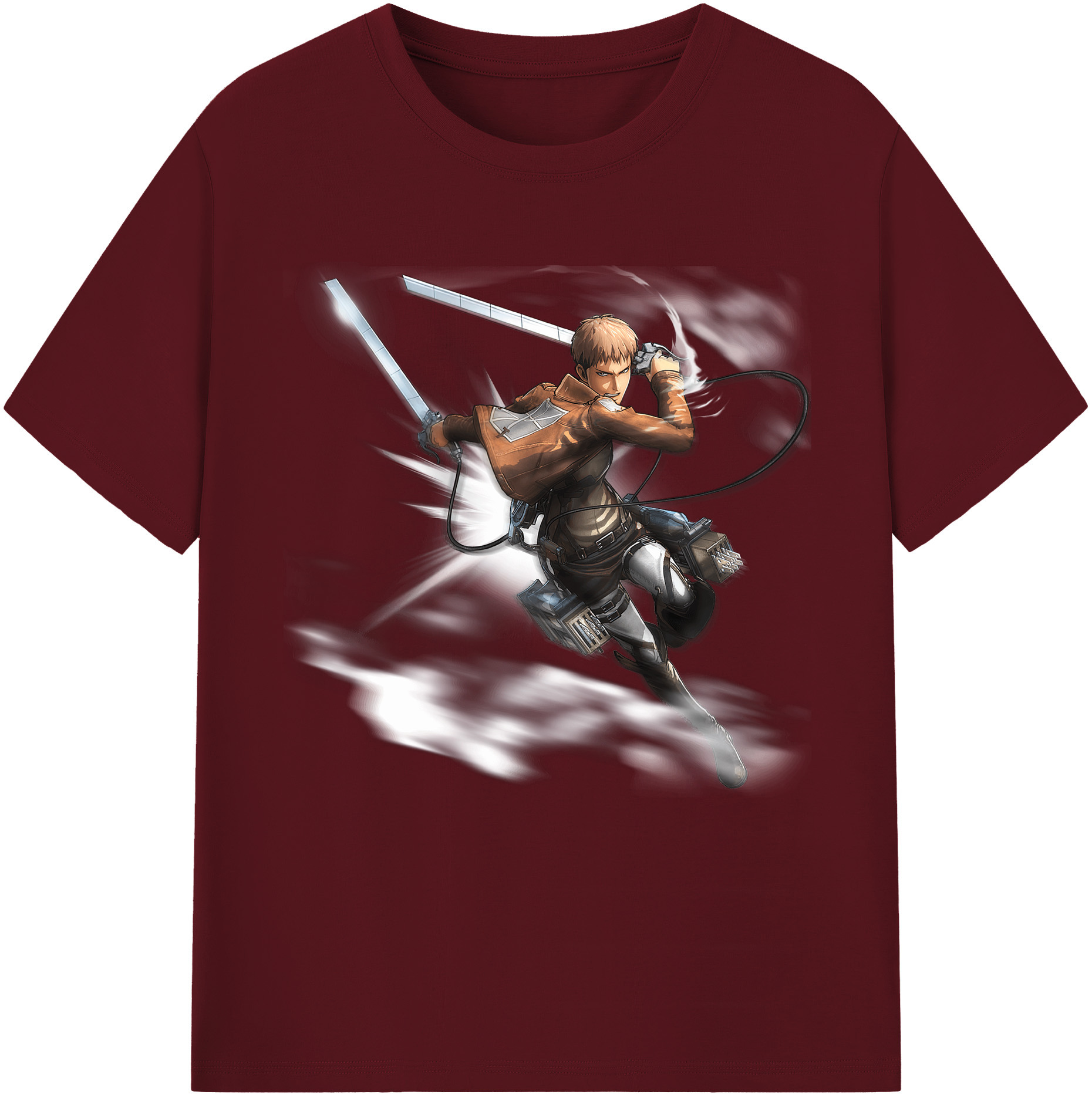 （画像用） 進撃の巨人 ジャン・キルシュタイン Attack on Titan Jean Kirstein 綿100％半袖Tシャツ（フロントプリント）
